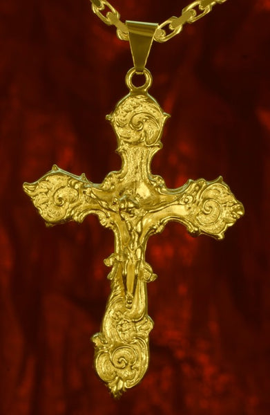 bl11 Schmuck Goldschmuck Anhänger Jesus Kreuz Romantika Damenschmuck Kreuz - Gold 333, Gold 585, Gold 750