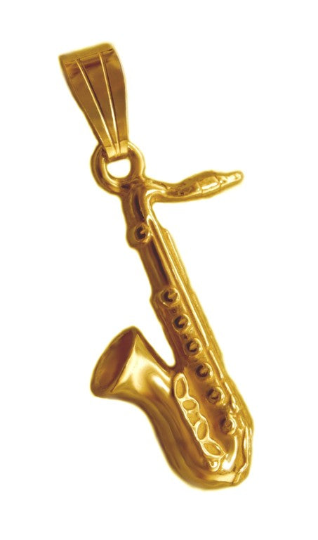 Miniblings Saxofon Krawattennadel Krawattenhalter Sax Saxophon Musik Silber +Box - Handmade Modeschmuck I Herrenschmuck Männerschmuck Schlipsklammer Krawattenklammer