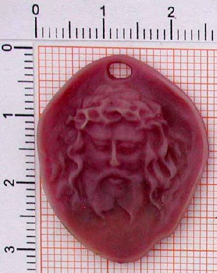 ch8_0-7g Schmuck Amulett Zeus - Foto Grösse auf Millimeterpapier