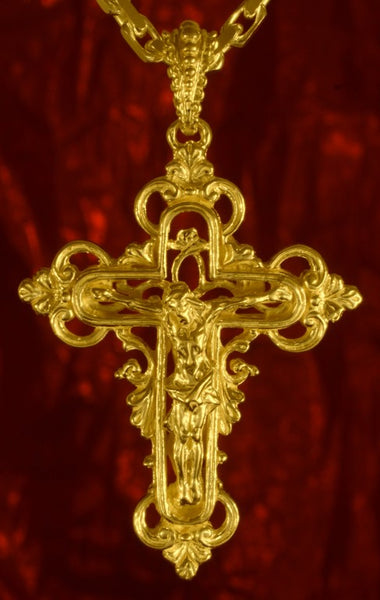 k029 Schmuck Silberschmuck Kreuz Anhänger Jesus moderne Antike - Silber 925 Sterling - in Weißgold 585 und Weißgold 750 ähnlich