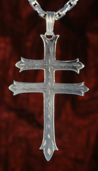 Anhänger spanisches Kreuz - Patriachenkreuz -  Erzbischofkreuz