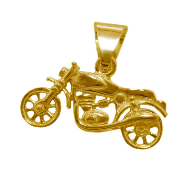 v29b Schmuck Goldschmuck Anhänger Motorrad Naked Bike in Gold 333, Gold 585 und Gold 750