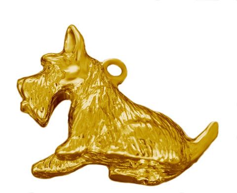 A015 Schmuck Goldschmuck Anhänger West Highland Terrier in Gold 333, Gold 585 und Gold 750