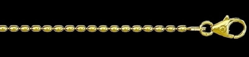 B_2915 Kugelkette Oliven 1,5 mm 38 cm Gold 333