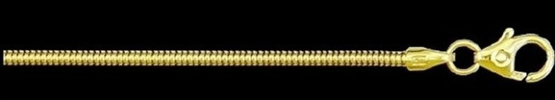 B_42014 Schlangenkette 1,4 mm 19 cm Gold 333