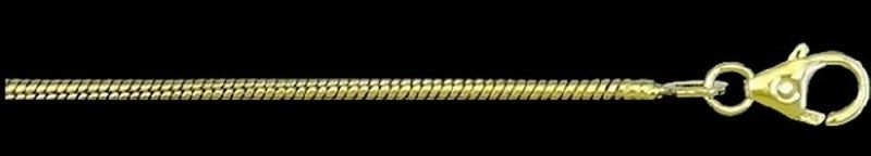 B_44014 Schlangenkette 1,4 mm 50 cm Gold 750