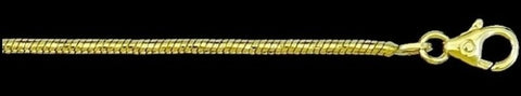 B_44015D5 Schlangenkette 1,5 mm 38 cm Gold 333