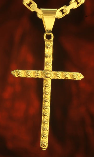 bl4 Schmuck Goldschmuck Anhänger Kreuz und Sonne - Gold 333, Gold 585, Gold 750