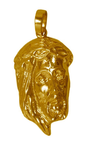 ch1 Schmuck Goldschmuck Anhänger Schutzengel Jesus Das Leiden Christi Vollmassiv für Gravur in Gold 333, Gold 585 und Gold 750