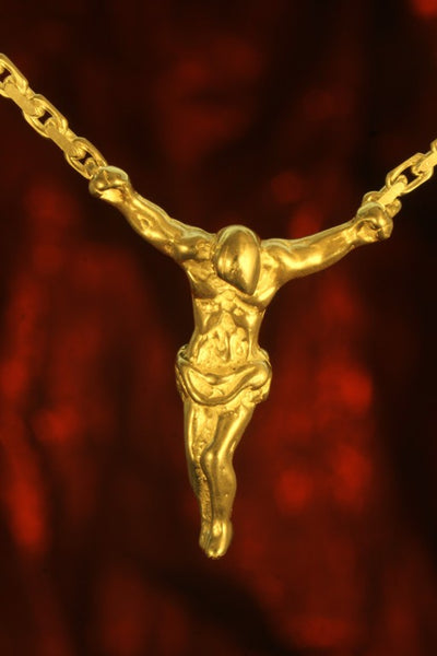 ch51 Schmuck Goldschmuck Kettenkreuz Anhänger Jesus Pain - Gold 333, Gold 585, Gold 750