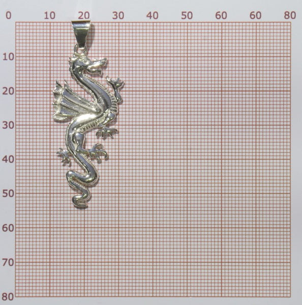 d3 Anhänger Drache Santorini - Foto Grösse auf Millimeterpapier