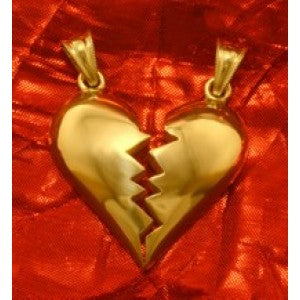 Anhänger geteiltes Herz groß