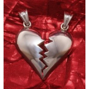 Anhänger geteiltes Herz groß