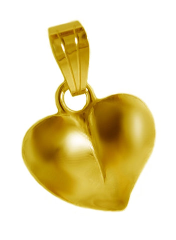 h20b Schmuck Goldschmuck Anhänger Herz Blatt klein in Gold 333, Gold 585 und Gold 750