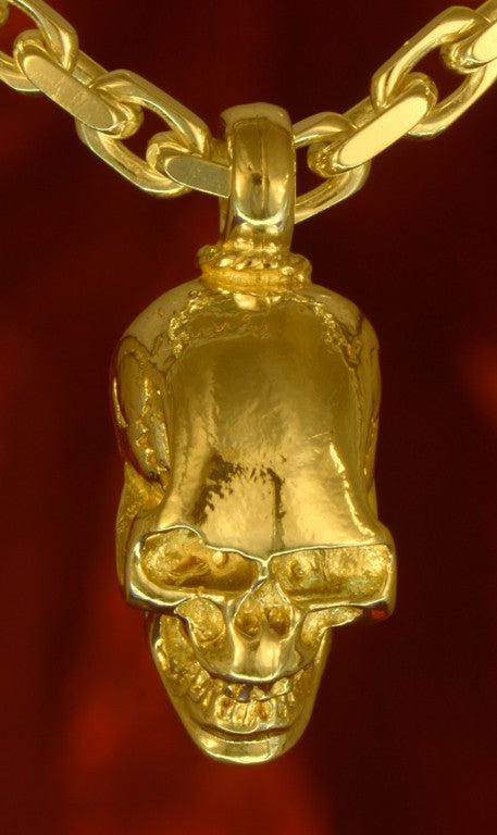 hs01 Schmuck Goldschmuck Anhänger Skull Totenkopf - Gold 333, Gold 585, Gold 750