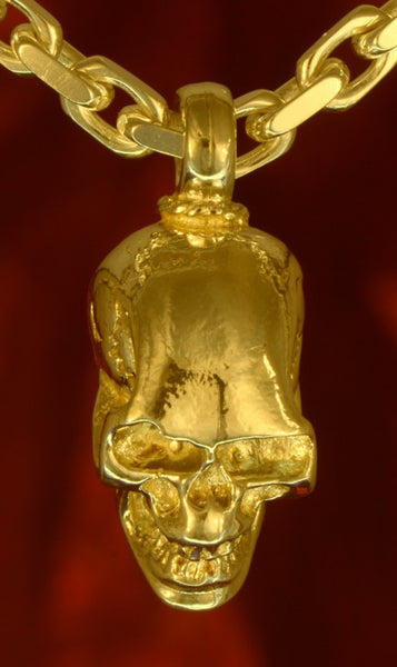 hs01 Schmuck Goldschmuck Anhänger Skull Totenkopf - Gold 333, Gold 585, Gold 750