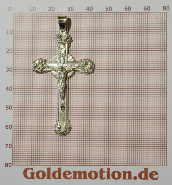 k012 Kettenanhänger Kreuz Jesus Engel  in verschiedenen Gold Weißgold und Silberlegierungen erhältlich 