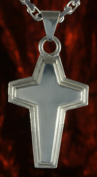 k116 Schmuck Silberschmuck Kreuz Anhänger Heilige Dreifaltigkeit - Silber 925 Sterling - in Weißgold 585 und Weißgold 750 ähnlich