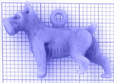 bl104_0-8g Anhänger Zwergschnauzer - Foto Gussmodell in Wachs in den angegebenen Materialien erhältlich