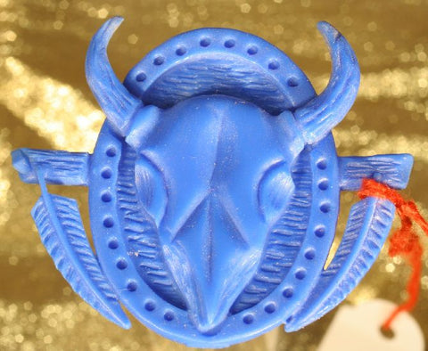 F0012 Amulett Bison Skull - Foto Gussmodell in Wachs in den angegebenen Materialien erhältlich
