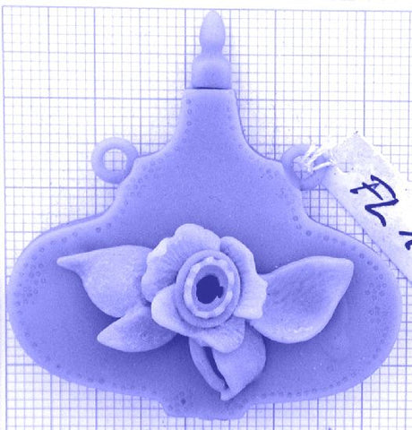 fl1_3-0g Parfümflacon Rose - Foto Gussmodell in Wachs in den angegebenen Materialien erhältlich