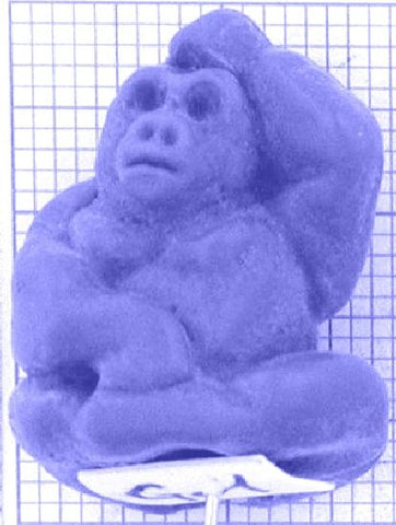 go1_2-5g Anhänger Gorilla - Foto Gussmodell in Wachs in den angegebenen Materialien erhältlich