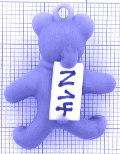 n14_2-6g Teddybär Anhänger - Foto Gussmodell in Wachs in den angegebenen Materialien erhältlich