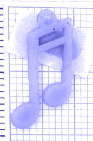 n85_0-1g Anhänger Musik Note - Foto Gussmodell in Wachs in den angegebenen Materialien erhältlich