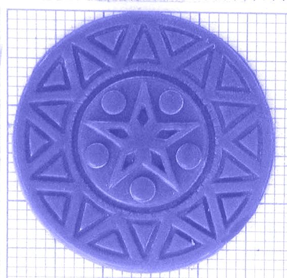 nr8b_1-0g Amulett Pentagramm - Foto Gussmodell in Wachs in den angegebenen Materialien erhältlich
