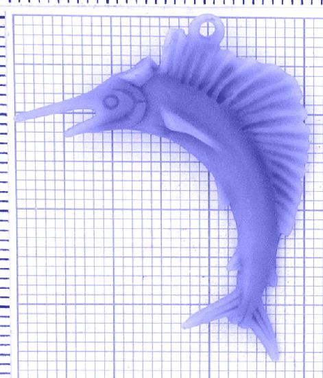 t36_0-6g Anhänger Fächerfisch Istiophoridae - Foto Gussmodell in Wachs in den angegebenen Materialien erhältlich