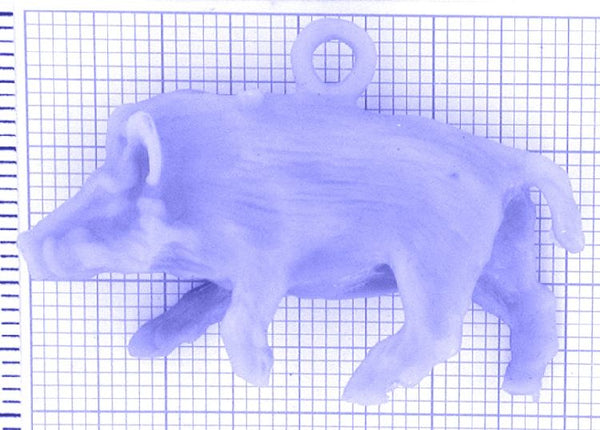 tao33_2-2g Wildschwein Anhänger - Foto Gussmodell in Wachs in den angegebenen Materialien erhältlich