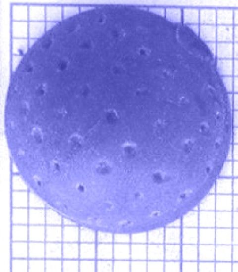 v179e_0-1g Anhänger Golfball klein - Foto Gussmodell in Wachs in den angegebenen Materialien erhältlich