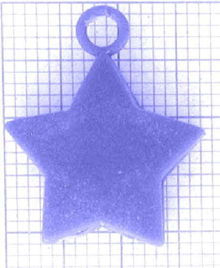 v91a_0-6g Anhänger Sternchen - Foto Gussmodell in Wachs in den angegebenen Materialien erhältlich