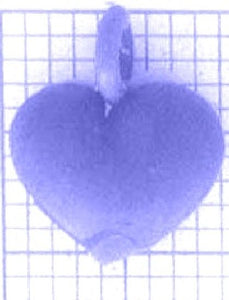 v91c_0-1g kleiner Schmuck Herz Anhänger - Foto Gussmodell in Wachs in den angegebenen Materialien erhältlich