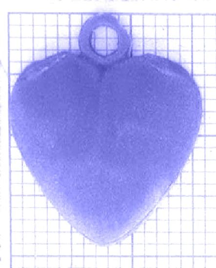 v92d_0-2g Anhänger Herz - Foto Gussmodell in Wachs in den angegebenen Materialien erhältlich