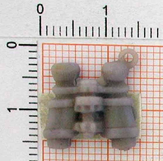 n78_0-4g Anhänger Fernglas - Foto Grösse auf Millimeterpapier