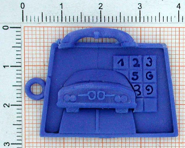 s8_1-7g Anhänger Auto Telefon - Foto Grösse auf Millimeterpapier