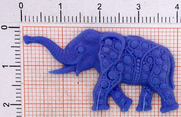 t17_0-9g Anhänger Elefant Indisch - Foto Grösse auf Millimeterpapier