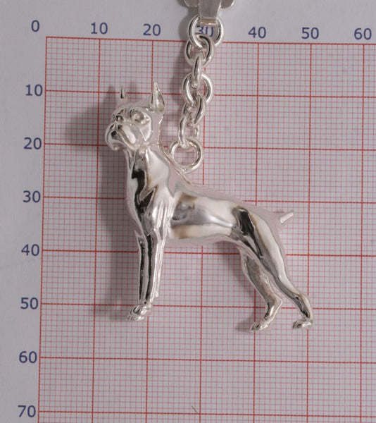 Details - tb288 Anhänger Boxer coupiert groß - auch als Hundefigur möglich