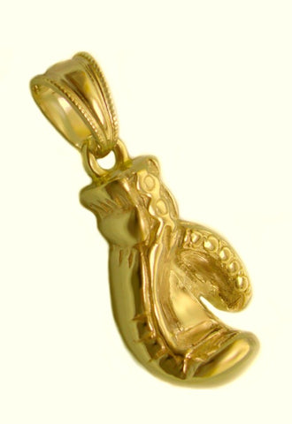 tb332 Schmuck Goldschmuck Anhänger Boxhandschuh links in Gold 333, Gold 585 und Gold 750