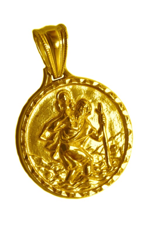 Anhänger Heiliger Christophorus 585 Gold