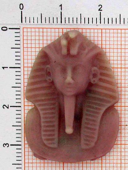 v116_0-8g Anhänger Tutanchamun Pharao - Foto Grösse auf Millimeterpapier