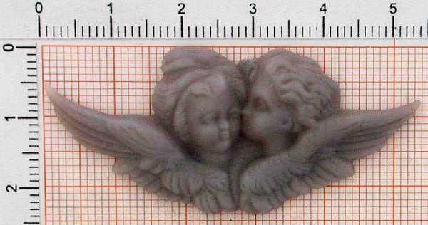 v255_0-9g Anhänger Engel Pärchen - Foto Grösse auf Millimeterpapier